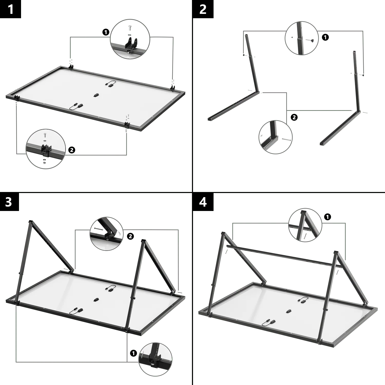 EcoFlow Adjustable Ground & Suspended Solar Bracket - Image 2
