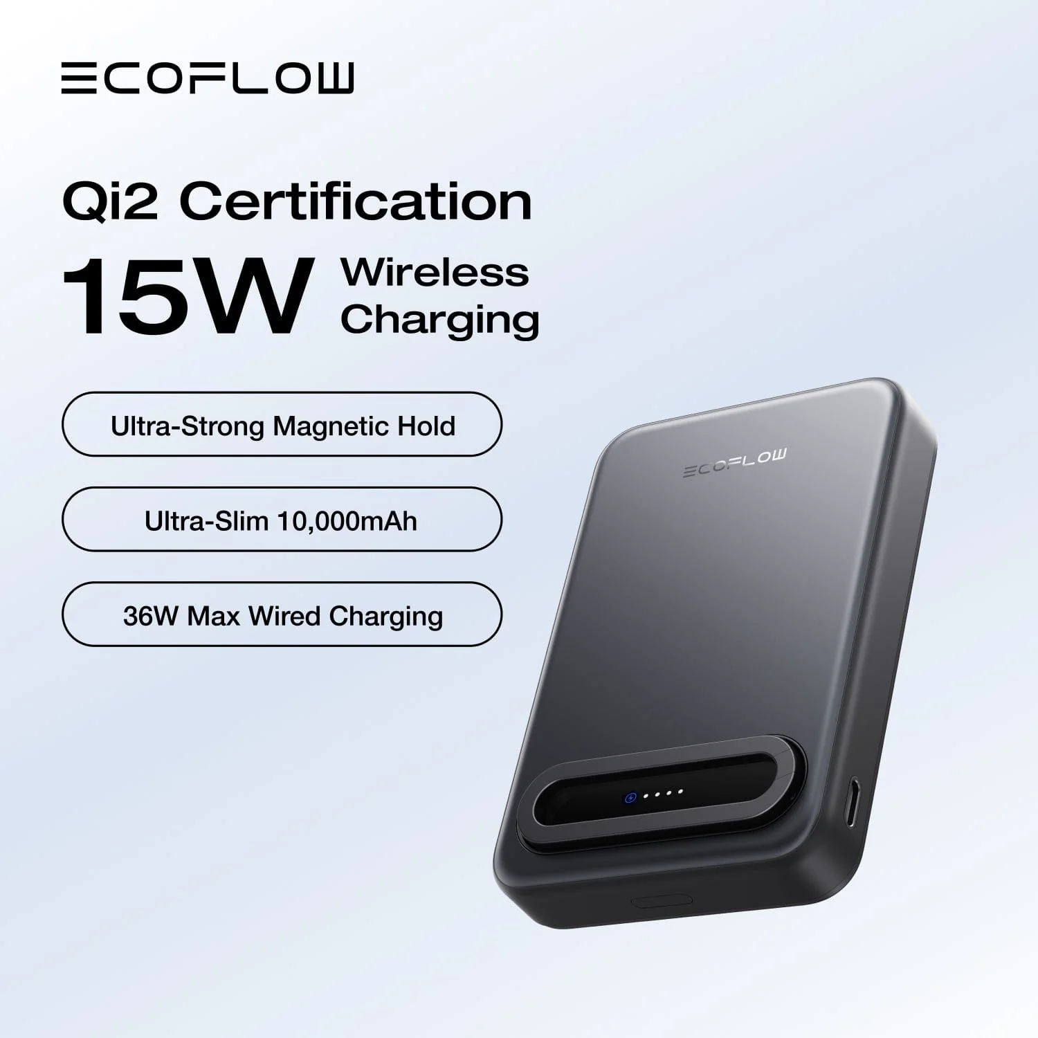EcoFlow RAPID Mag Qi2 Magnetic Power Bank (10,000mAh, 15W) - Image 5
