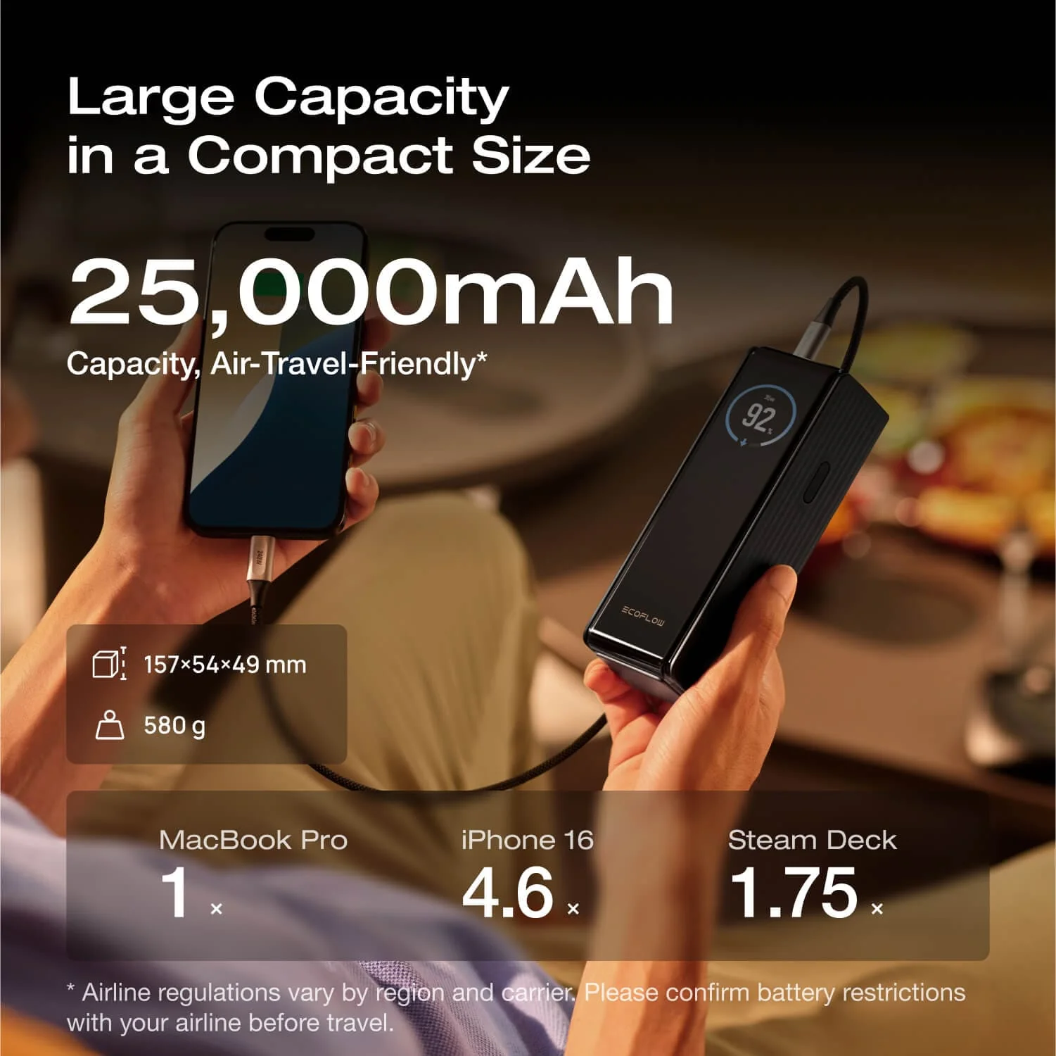 EcoFlow RAPID Power Bank (25,000mAh, 170W) - Image 6